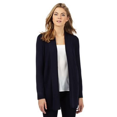 The Collection Petite Navy ribbed petite cardigan